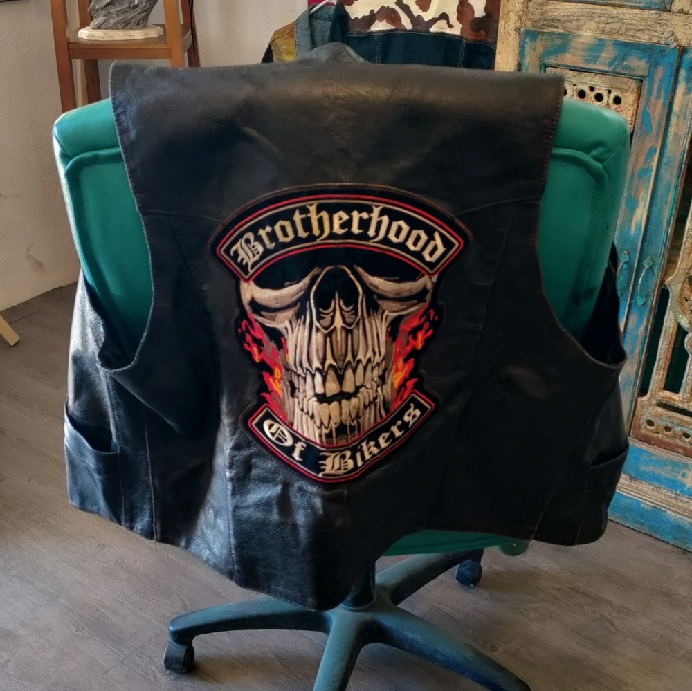 SOLD Wild Wear biker's leather vest